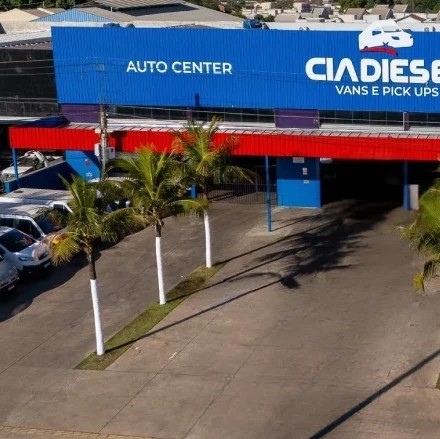 Entrada do auto center da Cia Diesel
